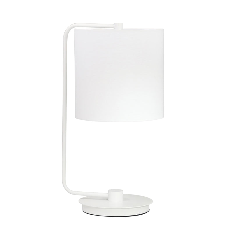 METAL TABLE LAMP 21, WHITE