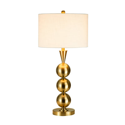 METAL 33 TRIPLE BALL TABLE LAMP, GOLD