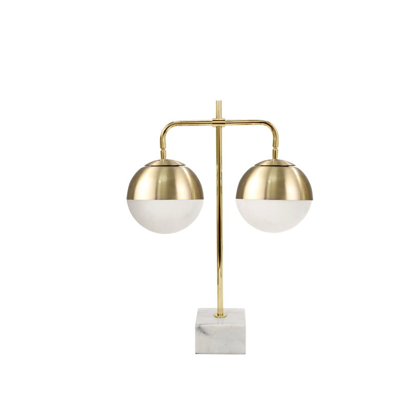 POLY 28 CORAL TABLE LAMP, GOLD