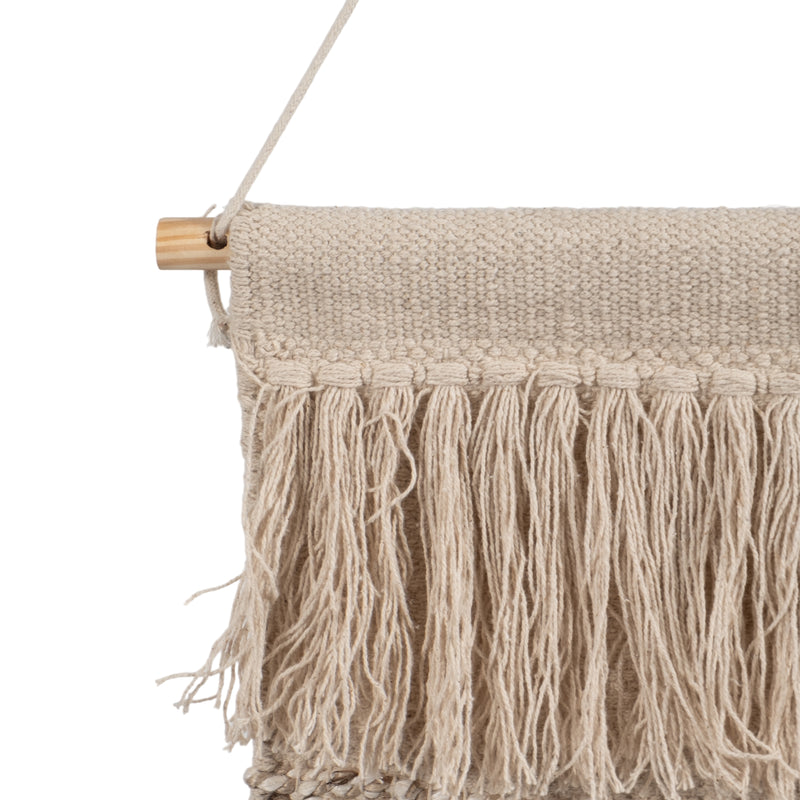 36 WOVEN NATURAL WALL HANGING