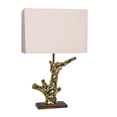 POLY 28 BRANCH TABLE LAMP, GOLD