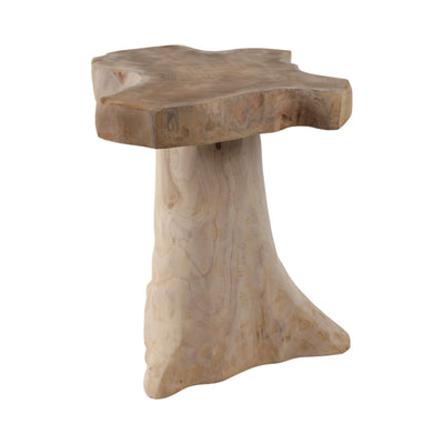 18 Teak Root Mushroom Accent Table, Natural