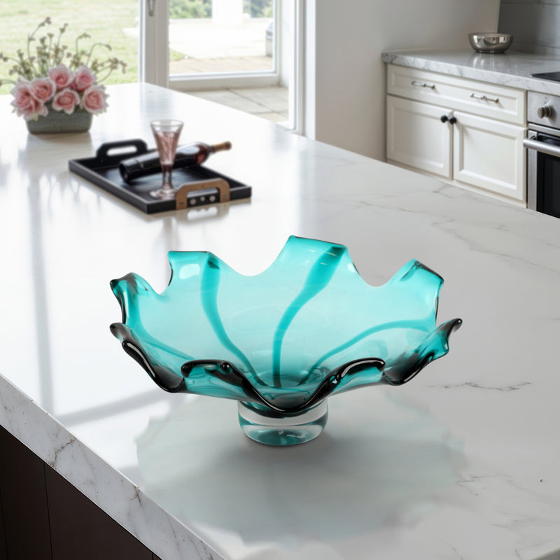 14 Calinda Artisan Blown Glass Bowl