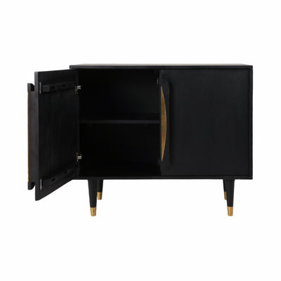 36 Norte Black Wood Chest