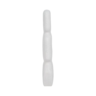 15 Textured Open Cut-out Totem Object, White