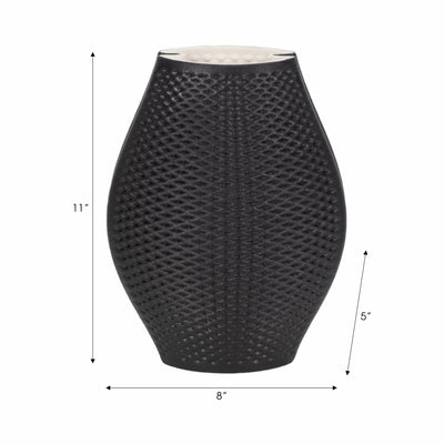 11 Fernando 3d Printed Vase, Black