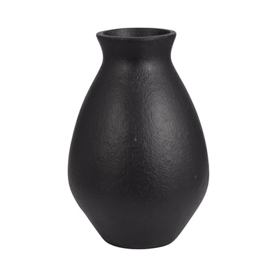 TERRACOTTA, 16 ORGANIC VASE, BLACK