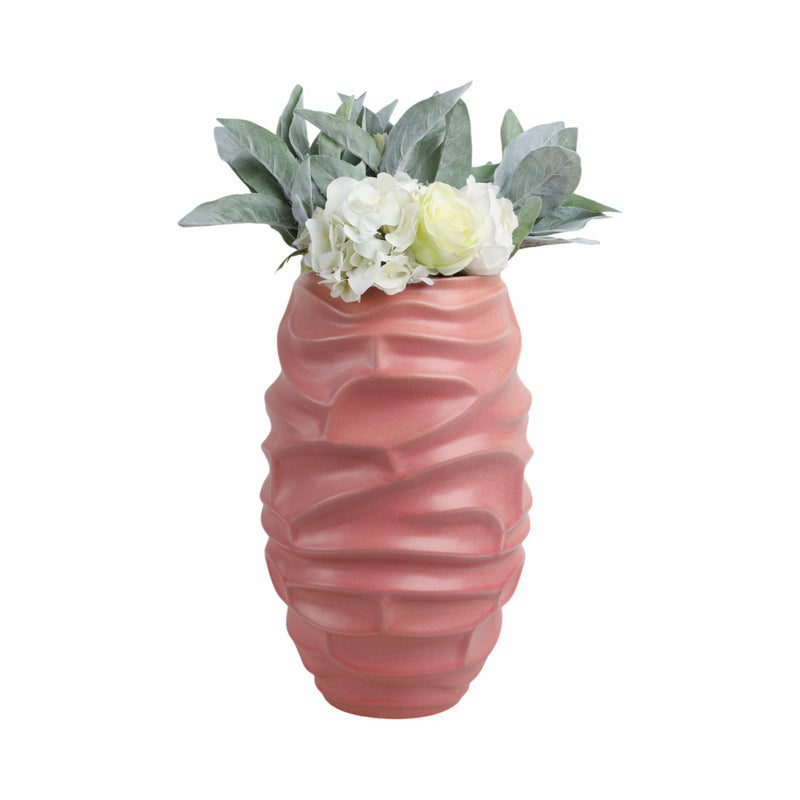 18quinlan Large Porcelain Vase, Bean Red