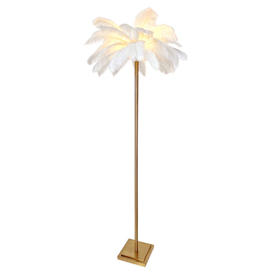 FEATHER 70 FLOOR LAMP, WHITE