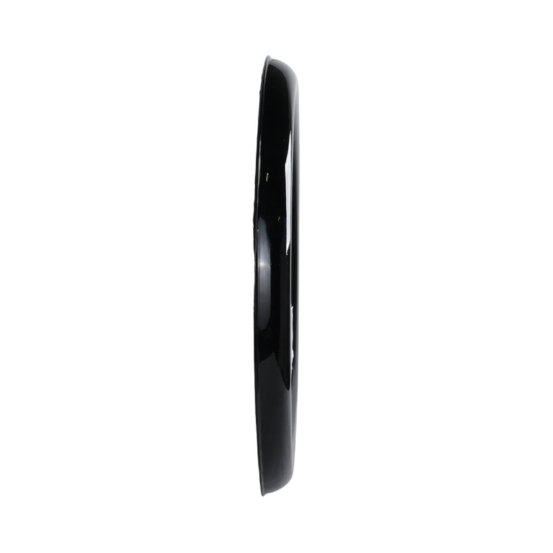 METAL 36 ROUND MIRROR, BLACK