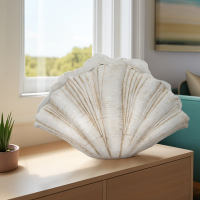 22 Scallop Shell Decor, White