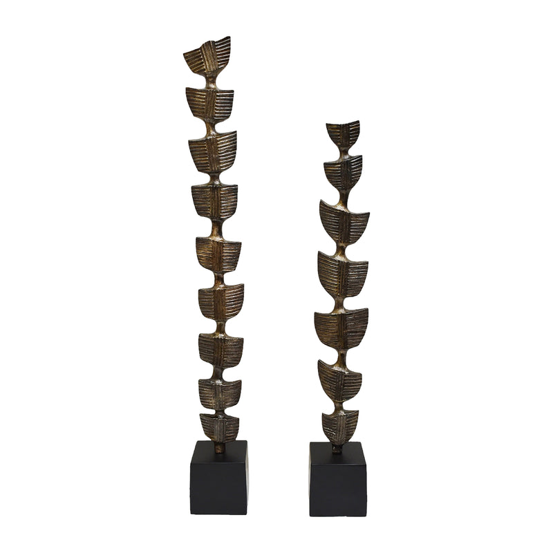 34 Hensly Large Metal Statuary, Black