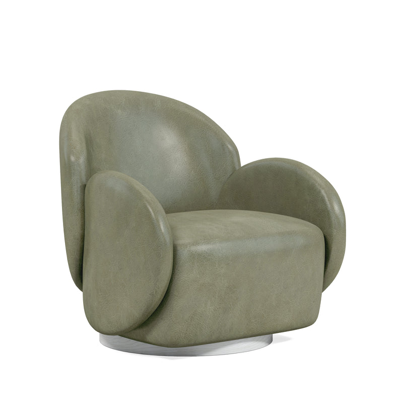 Rothko Leather Swivel Chair