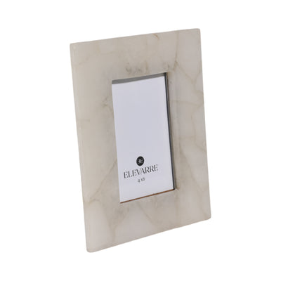 4x6 Edina White Quartz Photo Frame