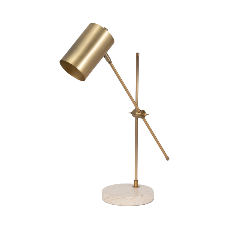 20 Zonda Travertine Table Lamp, Gold