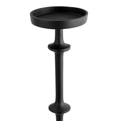 METAL, 36 ABACUS FLOOR PILLAR CANDLEHOLDER, BLACK