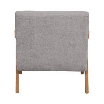 Wood - Scandinavian Accent Chair, Gray