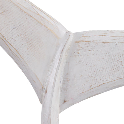 32 Wood Whale Tail Decor, Wht