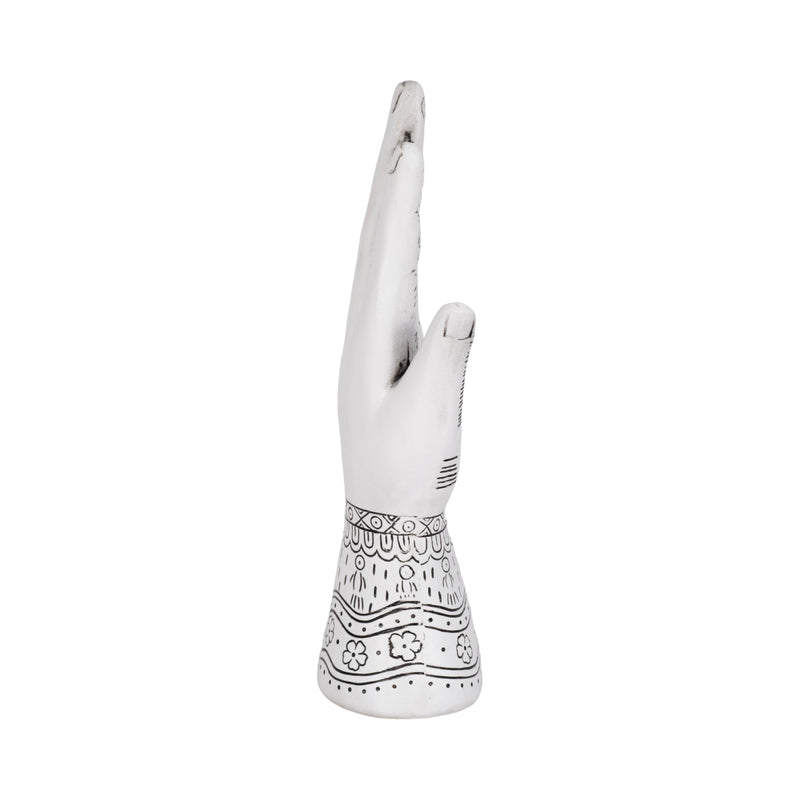 RESIN, 10 TATTOO HAND, WHITE