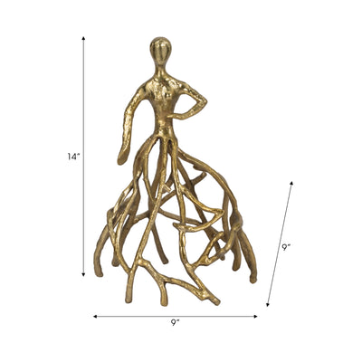 Metal, 14 Dancing Lady, Gold