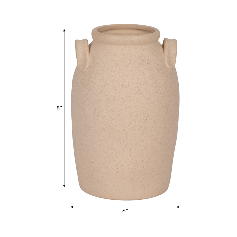 8 Textured Jug With Handles, Sand