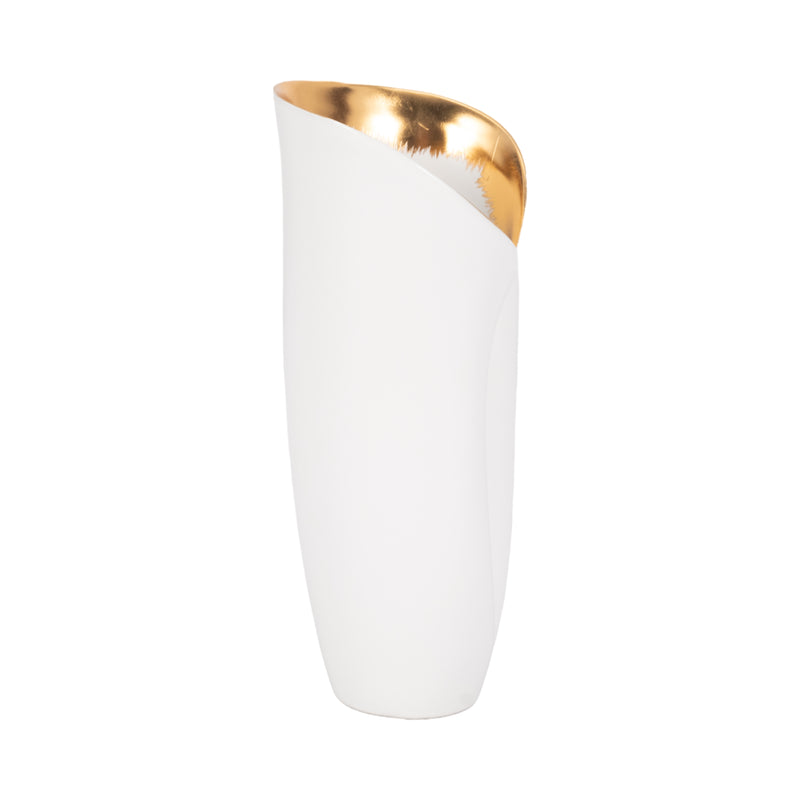 12 HOLLIS SMALL VASE, WHITE