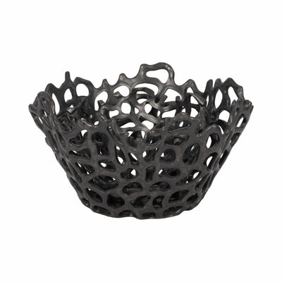 S/2 10/13 Steffi Black Ceramic Bowls