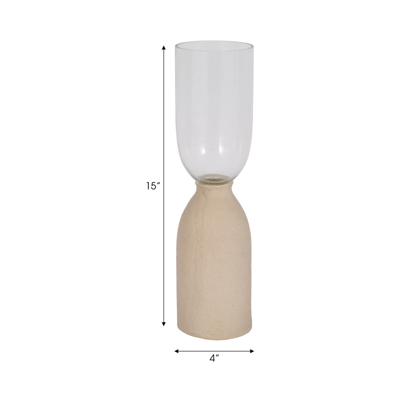 Ecomix/glass, 15 Vase, Ivory