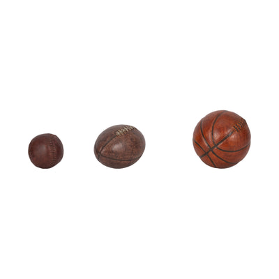 S/3 3/5/6 Sports Ball Objects, Multi