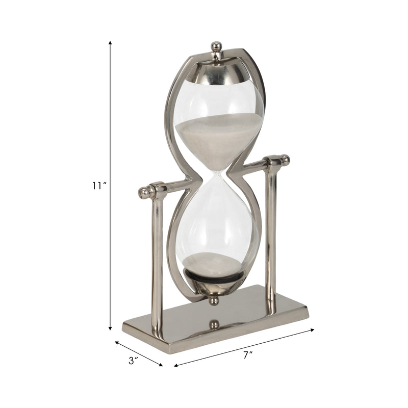 11h Silver Metal Sandtimer