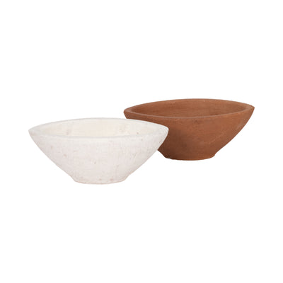 10 Tapered Terracotta Bowl, Natural