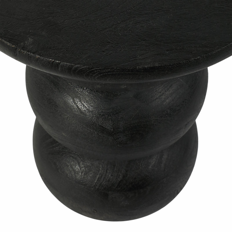 Wood, 19 Bibendum Accent Table, Black