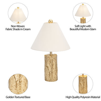 Resin 26 Textured Table Lamp, Gold