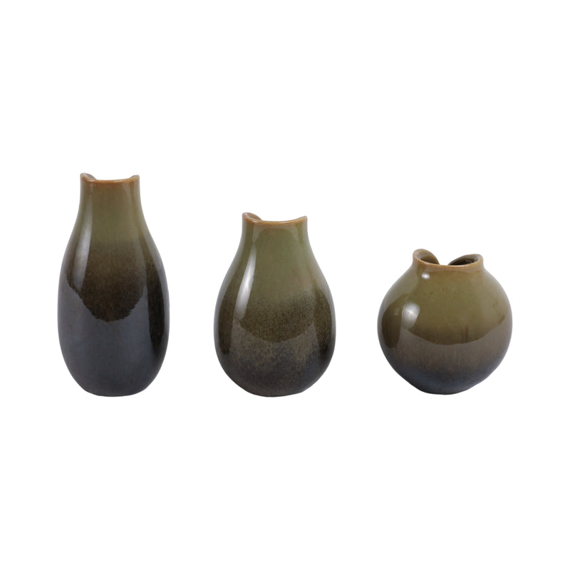 S/3 5/7/8 Oswego Ceramic Vases