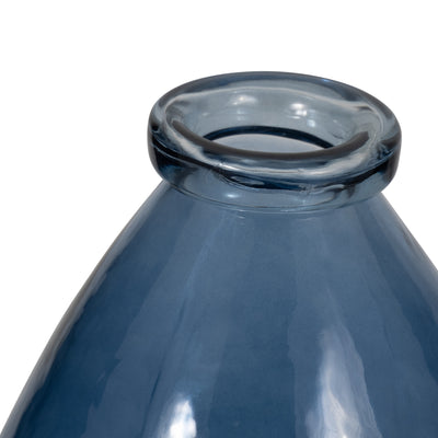 GLASS, 15 BALLOON VASE, BLUE