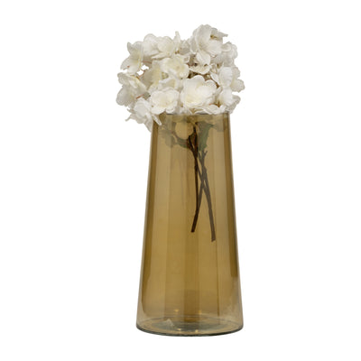 GLASS, 12 LUSTER VASE, GOLD