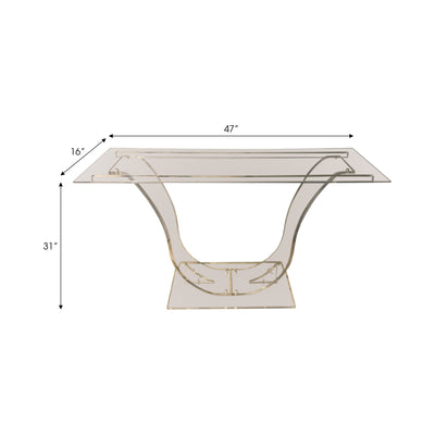 47 Dorsey Acrylic Console Table