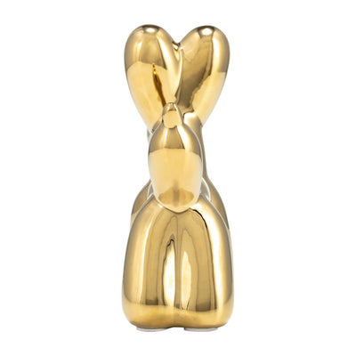 7L BALLOON DOG ANIMAL, GOLD