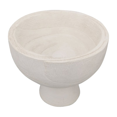 WOOD, 8 BOWL W/ STAND, WHITE