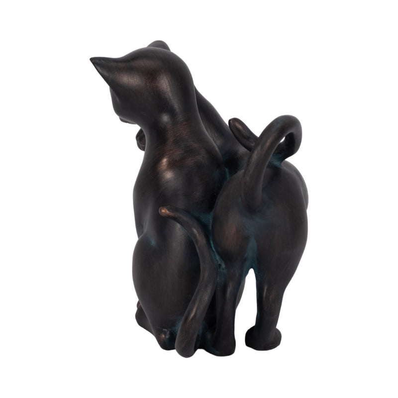 7 Cuddling Cats, Bronze