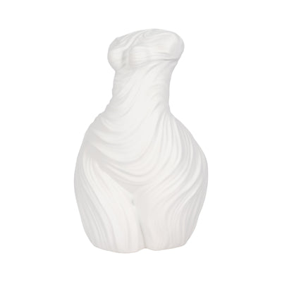 11 Curvy Ribbed Sculpture, White