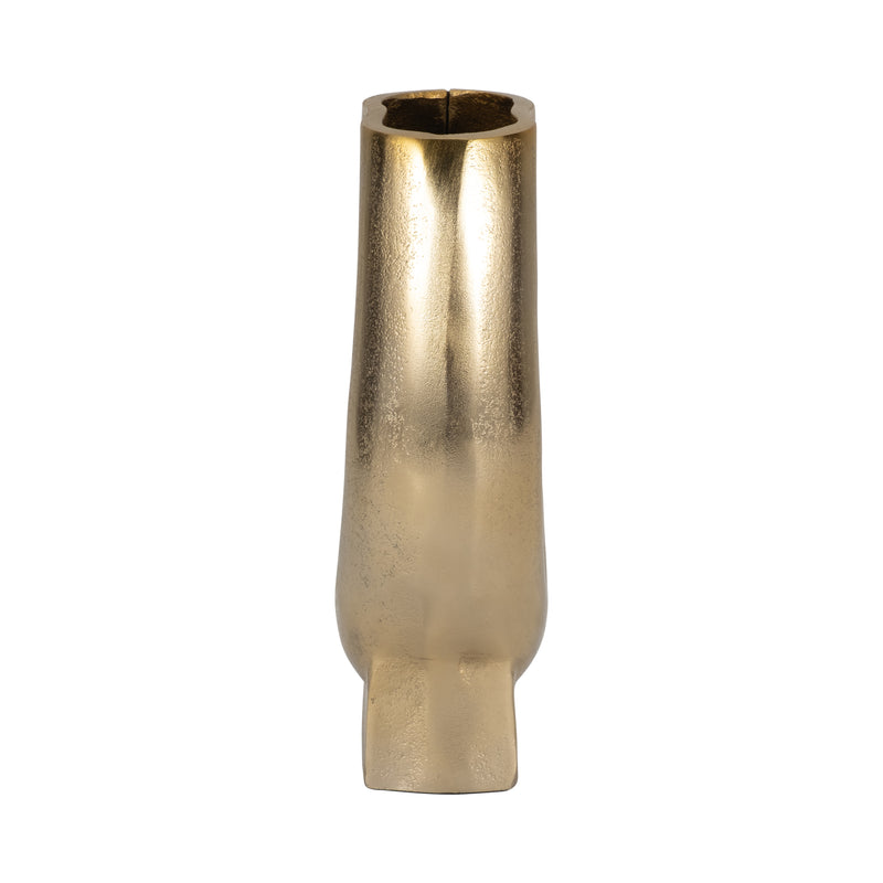 10 Nadia Metal Oval Vase, Gold