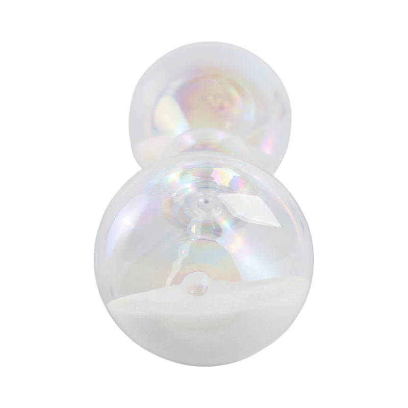 8x3 Glass 10min Bubble Sandtimer, Iridescent