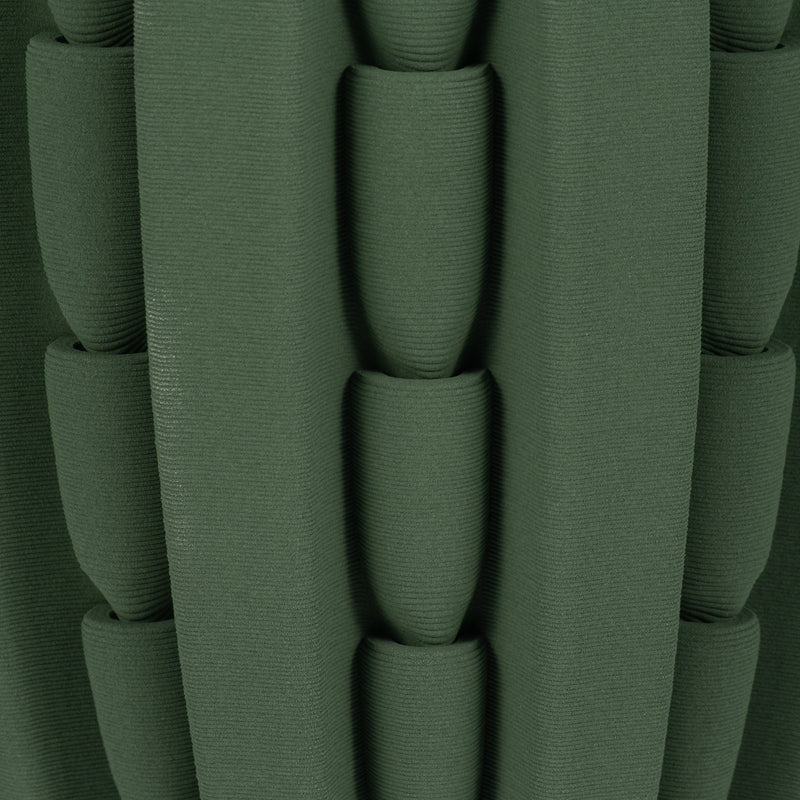 11 LAKELAND 3D PRINTED VASE, GREEN