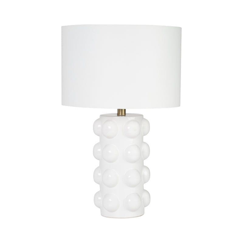 Ceramic 22 Bubble Table Lamp, White