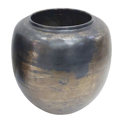 12 Maine Small Acid Wash Metal Vase