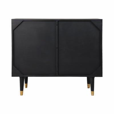 36 Norte Black Wood Chest