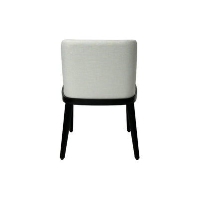 off-white dining chair black legs