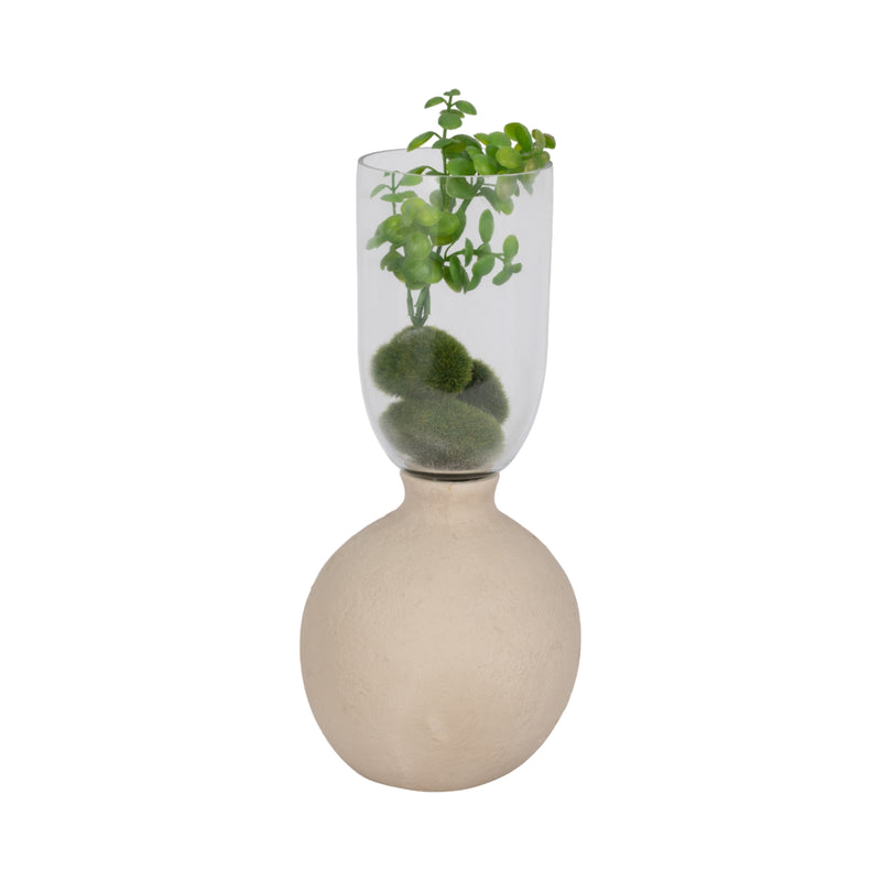 Ecomix/glass, 13 Vase, Ivory