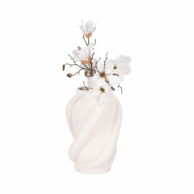 15 MURANO 3D PRINTED LARGE VASE, WHITE